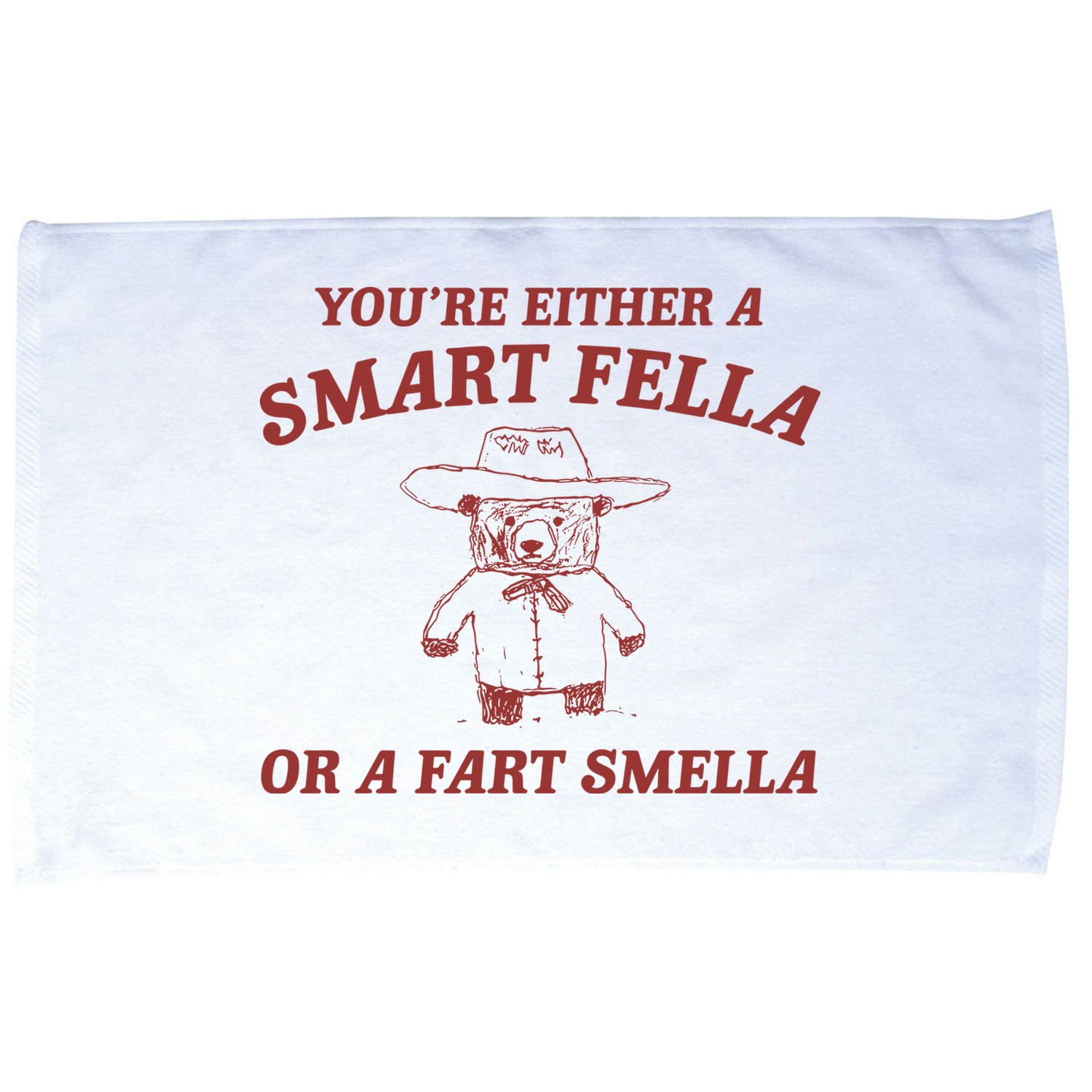 Are You A Smart Fella Or Fart Smella Microfiber Hand Towel