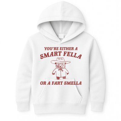 Are You A Smart Fella Or Fart Smella Kids Hoodie