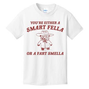 Are You A Smart Fella Or Fart Smella Kids T-Shirt