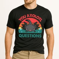 Axolotl- You Axolotl Questions Cute Axolotl Retro Performance Shirt