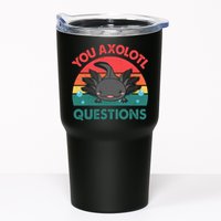 Axolotl- You Axolotl Questions Cute Axolotl Retro Tumbler