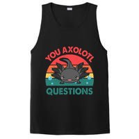 Axolotl- You Axolotl Questions Cute Axolotl Retro PosiCharge Competitor Tank