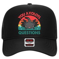 Axolotl- You Axolotl Questions Cute Axolotl Retro Trucker Hat