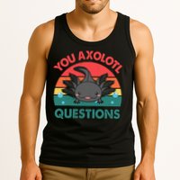 Axolotl- You Axolotl Questions Cute Axolotl Retro Tank Top