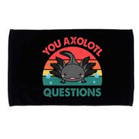 Axolotl- You Axolotl Questions Cute Axolotl Retro Microfiber Hand Towel