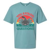 Axolotl- You Axolotl Questions Cute Axolotl Retro Sueded Cloud Jersey T-Shirt