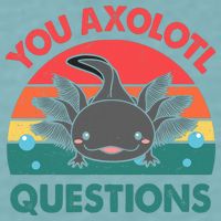 Axolotl- You Axolotl Questions Cute Axolotl Retro Sueded Cloud Jersey T-Shirt