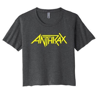 Anthrax Yellow Women's Crop Top Tee