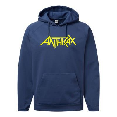 Anthrax Yellow Performance Fleece Hoodie