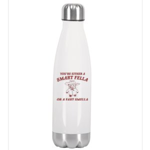 Are You A Smart Fella Or Fart Smella Stainless Steel Insulated Water Bottle