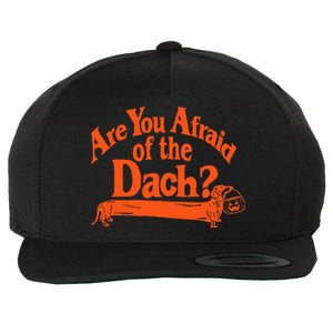 Are You Afraid Of The Dach Funny Dachshund Dog Halloween Wool Snapback Cap