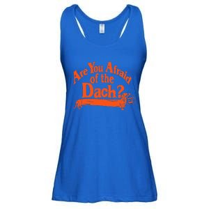 Are You Afraid Of The Dach Funny Dachshund Dog Halloween Ladies Essential Flowy Tank