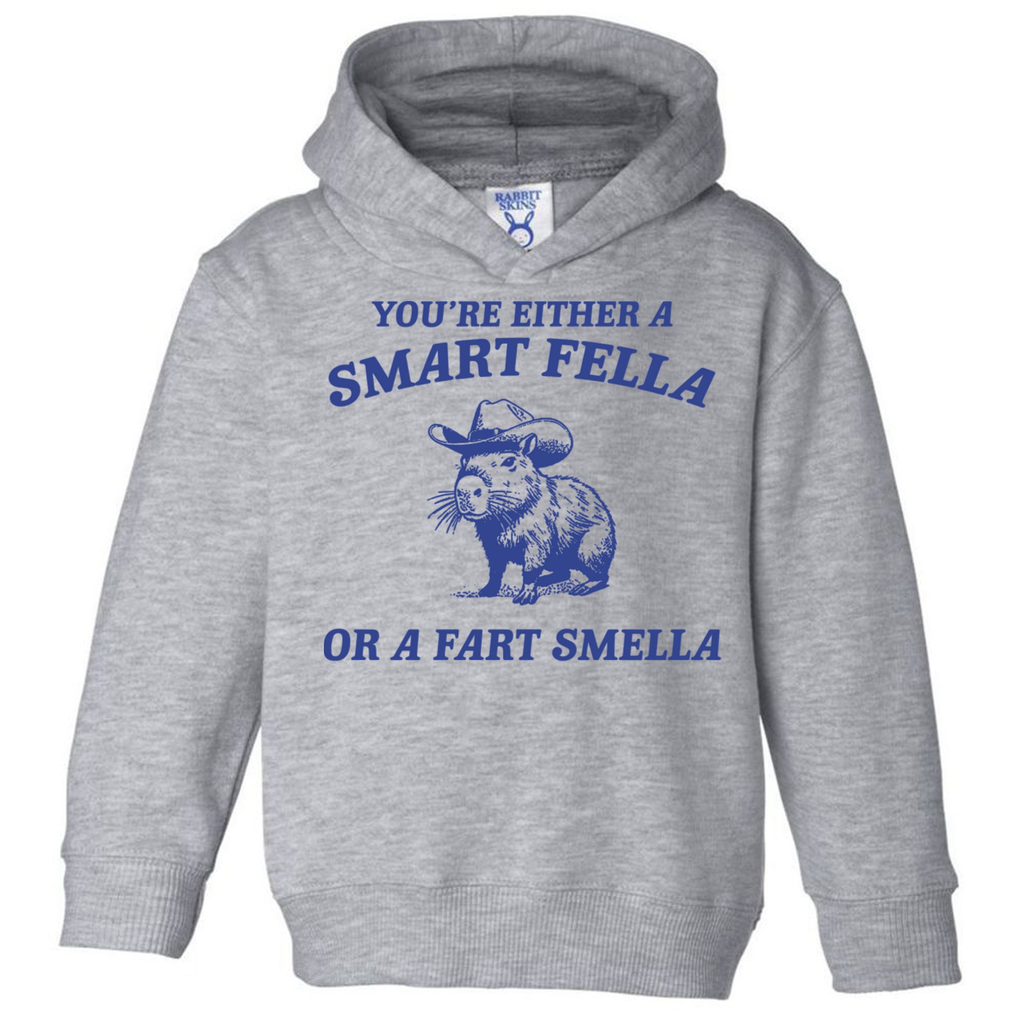 Are You A Smart Fella Or Fart Smella Vintage Style Toddler Hoodie