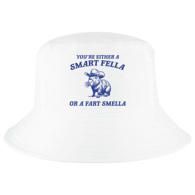 Are You A Smart Fella Or Fart Smella Vintage Style Cool Comfort Performance Bucket Hat