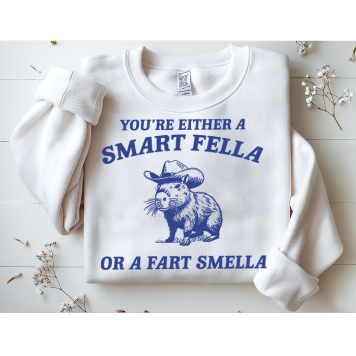 Are You A Smart Fella Or Fart Smella Vintage Style Sweatshirt