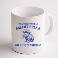 Are You A Smart Fella Or Fart Smella Vintage Style Mug