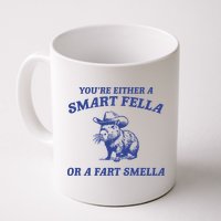 Are You A Smart Fella Or Fart Smella Vintage Style Mug