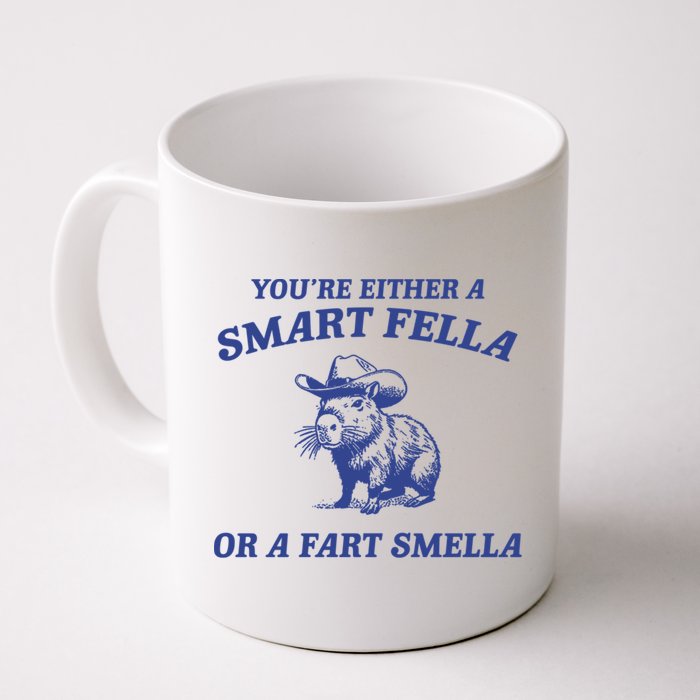 Are You A Smart Fella Or Fart Smella Vintage Style Mug