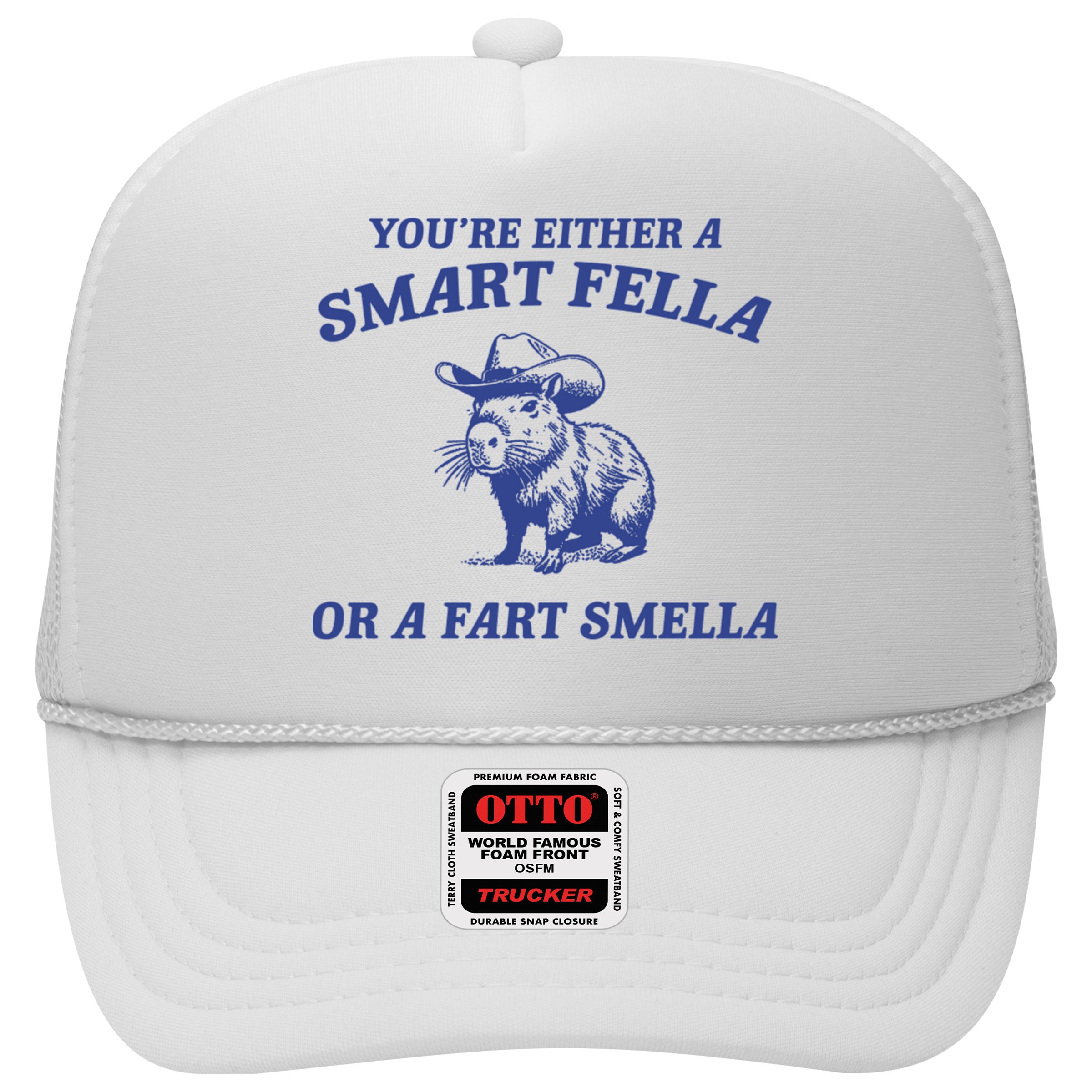 Are You A Smart Fella Or Fart Smella Vintage Style Hat