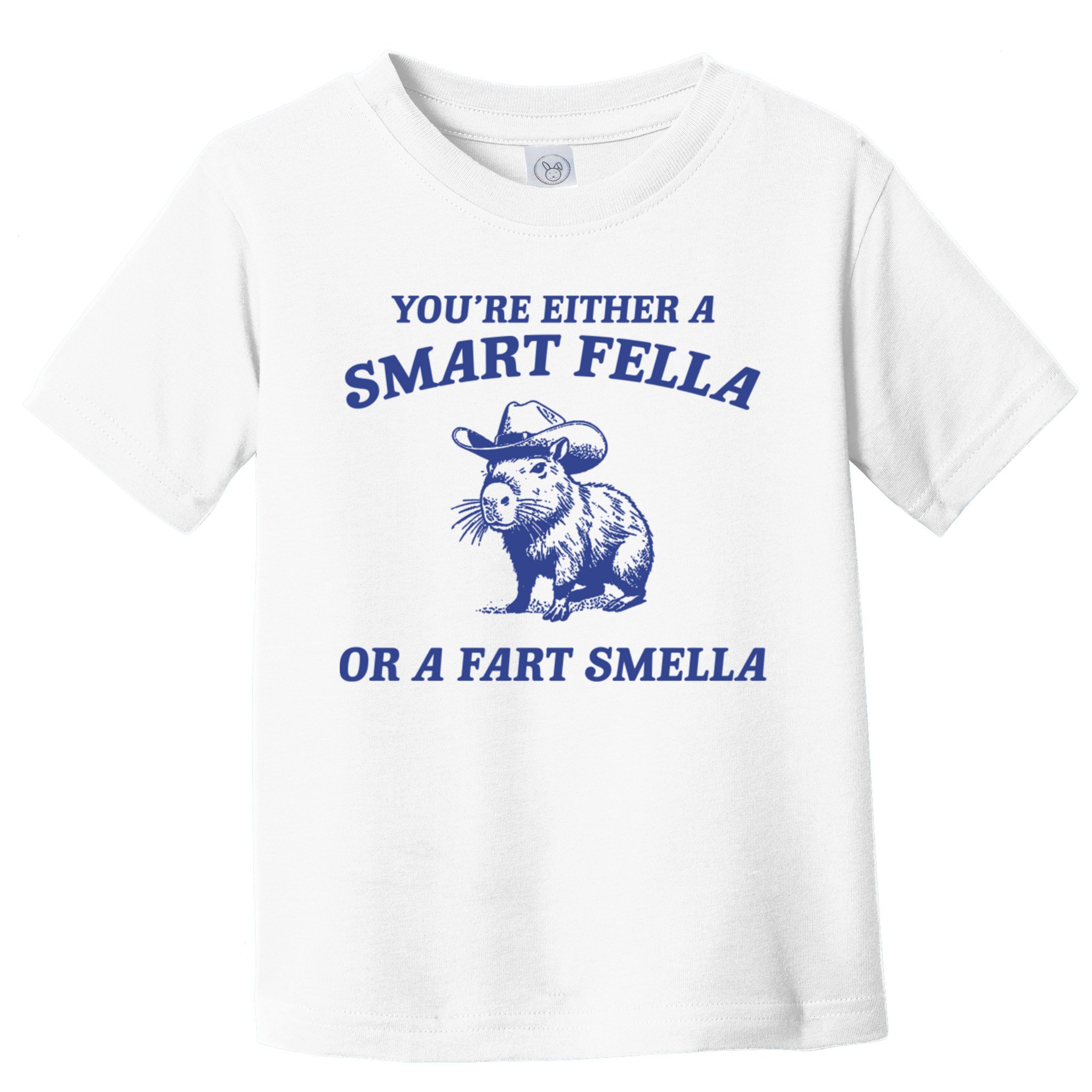 Are You A Smart Fella Or Fart Smella Vintage Style Toddler T-Shirt