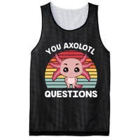 Axolotl - You Axolotl Questions - You Ask A Lot Of Questions Mesh Reversible Basketball Jersey Tank