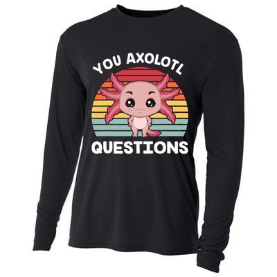 Axolotl - You Axolotl Questions - You Ask A Lot Of Questions Cooling Performance Long Sleeve Crew