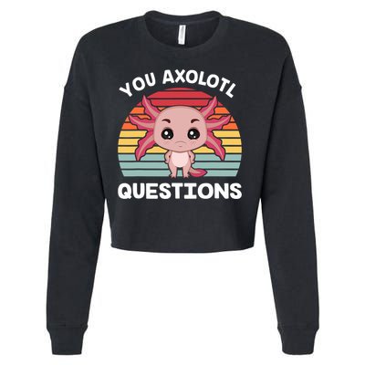 Axolotl - You Axolotl Questions - You Ask A Lot Of Questions Cropped Pullover Crew