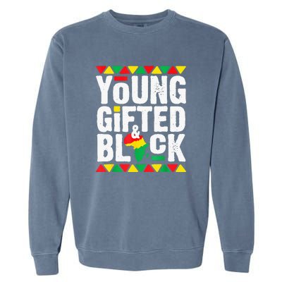 African Young Black Dashiki Pride History Month Garment-Dyed Sweatshirt