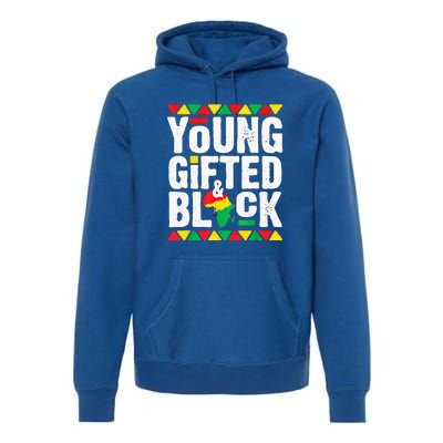 African Young Black Dashiki Pride History Month Premium Hoodie