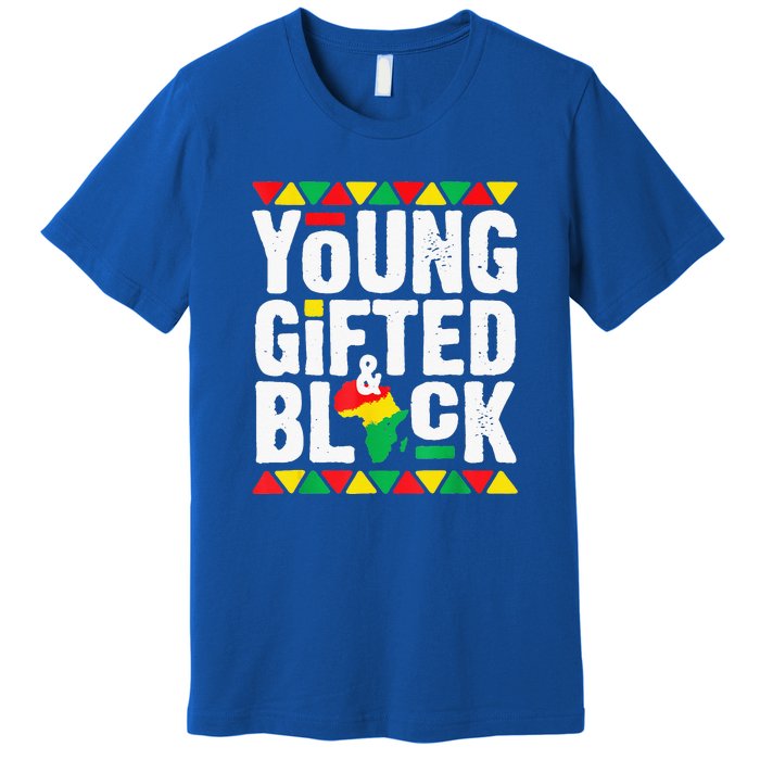 African Young Black Dashiki Pride History Month Premium T-Shirt