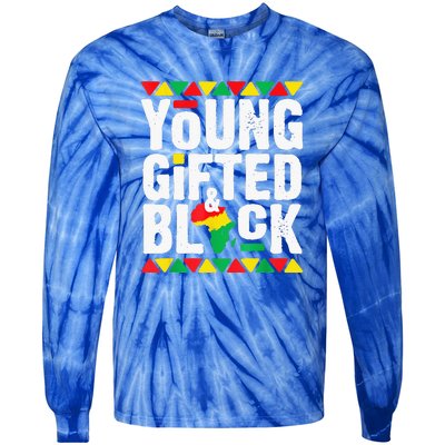 African Young Black Dashiki Pride History Month Tie-Dye Long Sleeve Shirt