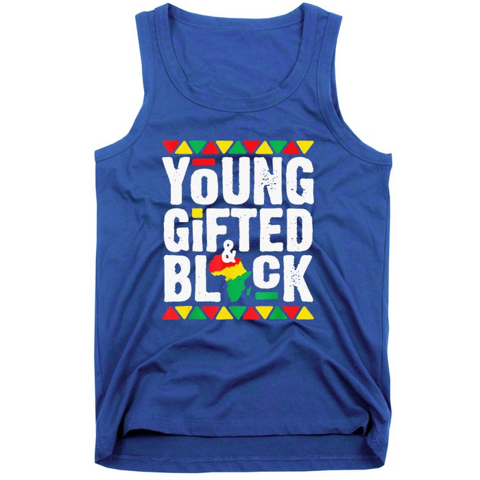 African Young Black Dashiki Pride History Month Tank Top