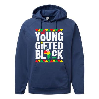 African Young Black Dashiki Pride History Month Performance Fleece Hoodie