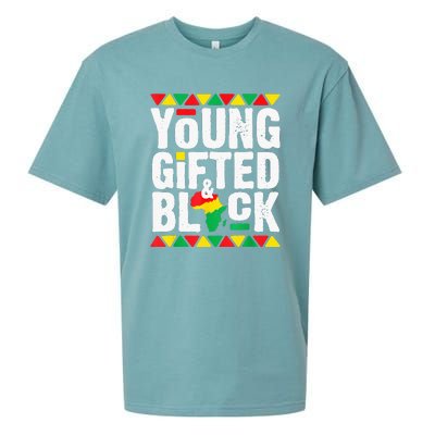 African Young Black Dashiki Pride History Month Sueded Cloud Jersey T-Shirt