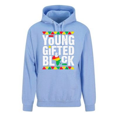 African Young Black Dashiki Pride History Month Unisex Surf Hoodie