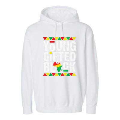 African Young Black Dashiki Pride History Month Garment-Dyed Fleece Hoodie