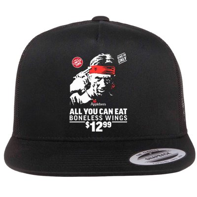 All You Can Eat Boneless Wings Flat Bill Trucker Hat