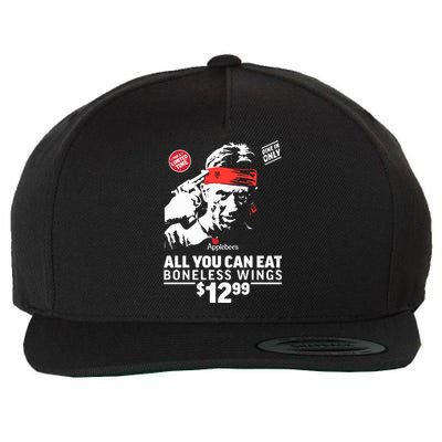 All You Can Eat Boneless Wings Wool Snapback Cap