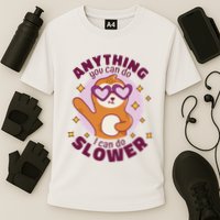 Anything You Can Do I Can Do Slower Sloth Performance Shirt