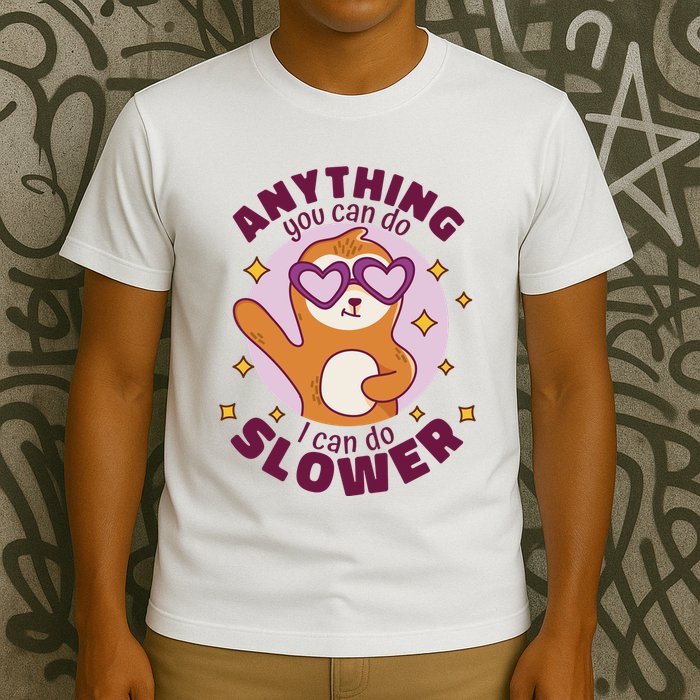 Anything You Can Do I Can Do Slower Sloth T-Shirt