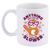 Anything You Can Do I Can Do Slower Sloth 11oz C Handle Ceramic Mug