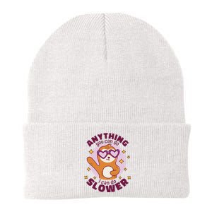 Anything You Can Do I Can Do Slower Sloth Knit Cap Winter Beanie