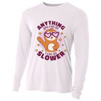 Anything You Can Do I Can Do Slower Sloth Cooling Performance Long Sleeve Crew