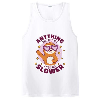 Anything You Can Do I Can Do Slower Sloth PosiCharge Competitor Tank