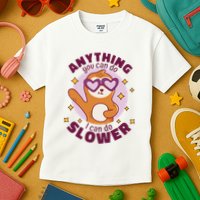 Anything You Can Do I Can Do Slower Sloth Kids T-Shirt