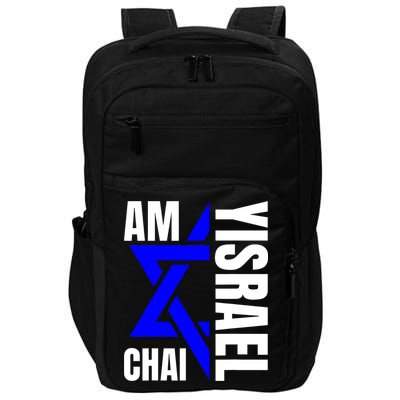 Am Yisrael Chai Israel Star Of David Impact Tech Backpack
