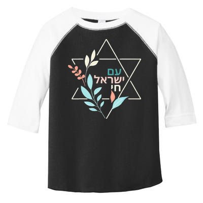 Am Yisrael Chai Jewish Pride Israel Star Of David Toddler Fine Jersey T-Shirt