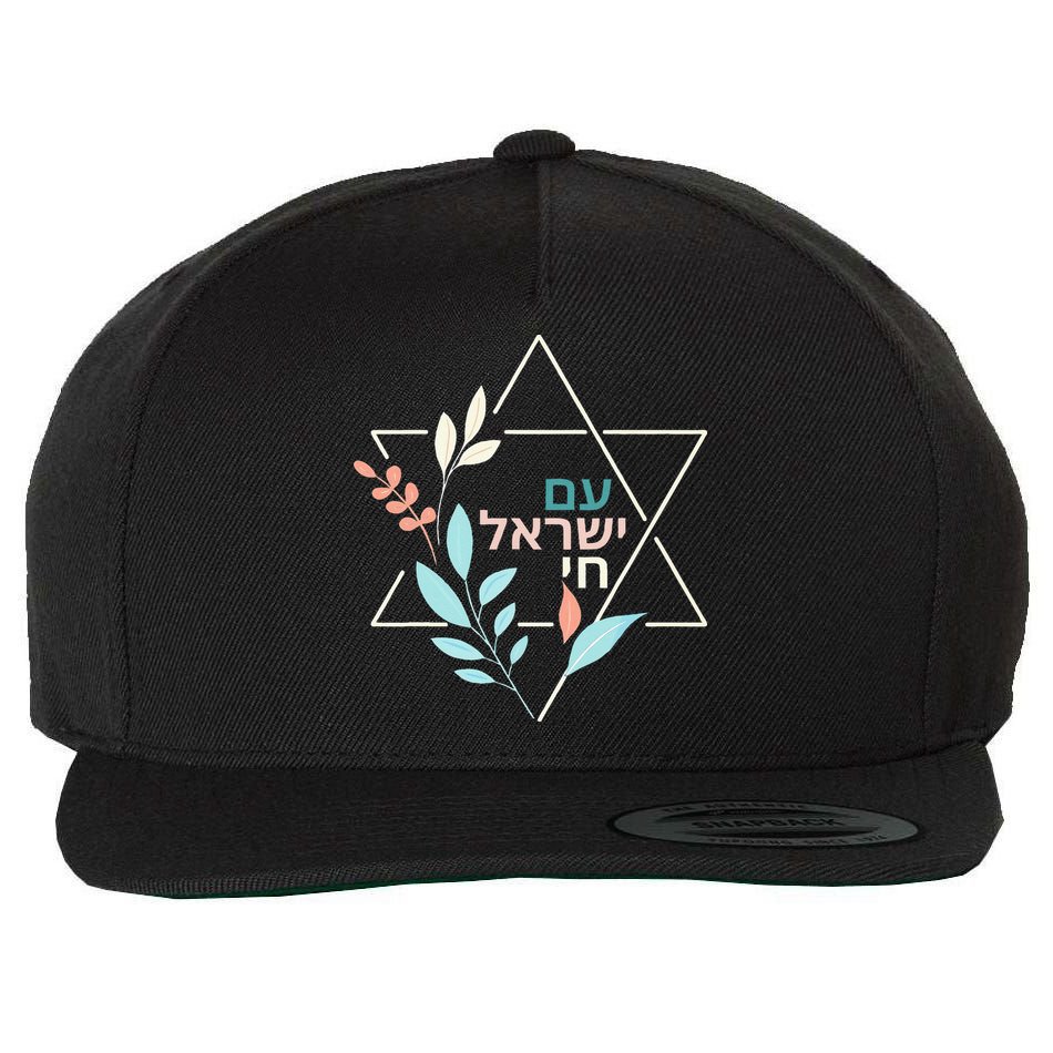 Am Yisrael Chai Jewish Pride Israel Star Of David Wool Snapback Cap