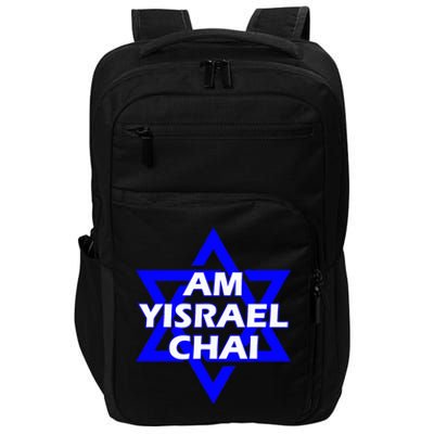 Am Yisrael Chai Israel Star Of David Impact Tech Backpack