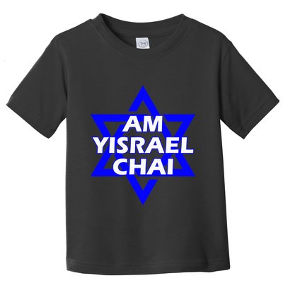 Am Yisrael Chai Israel Star Of David Toddler T-Shirt